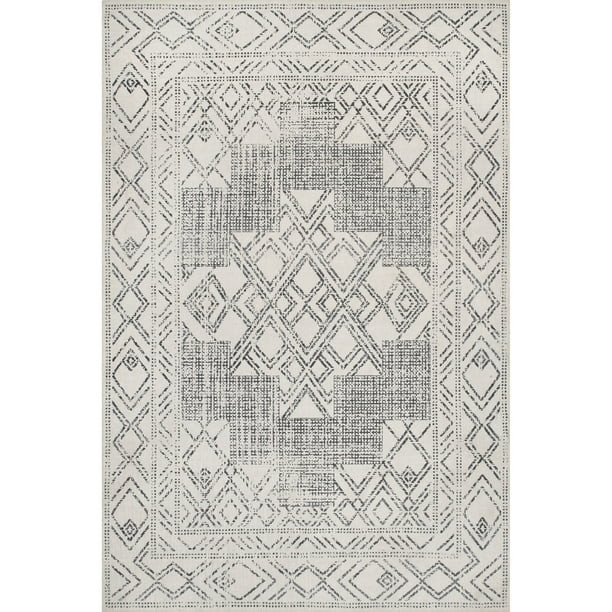 nuLOOM Mia Machine Washable Geometric Medallion Area Rug - Walmart.com | Walmart (US)