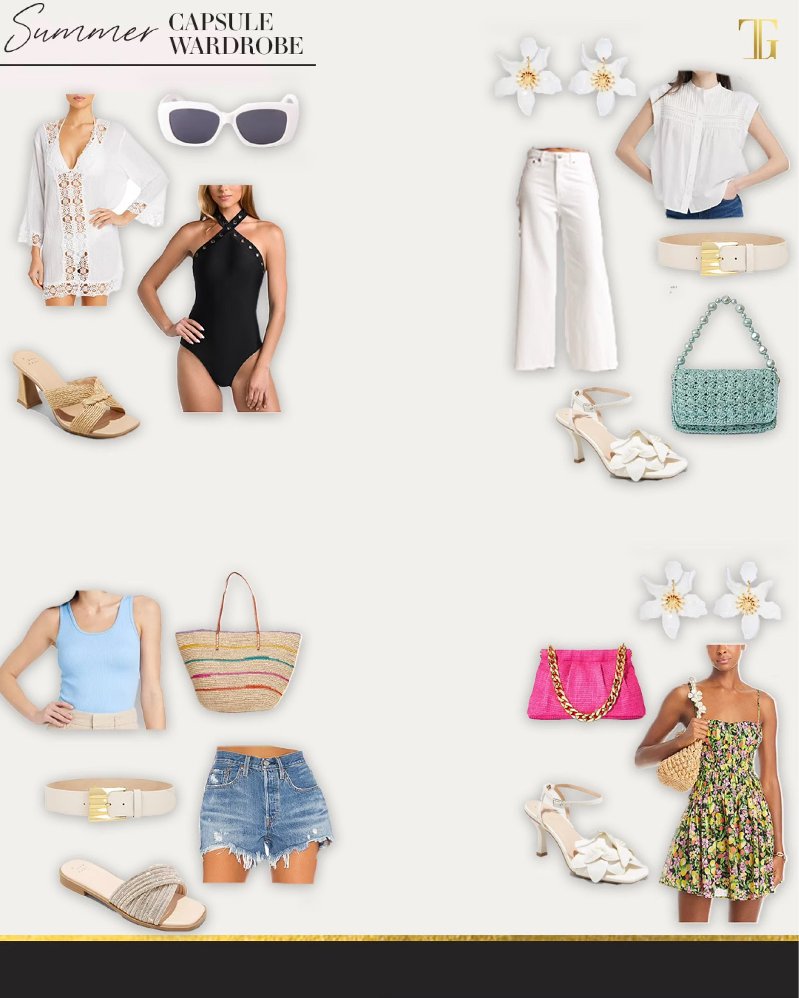 Summer capsule is here!  I’ve curated a great selection of amazing pieces to add to your wardrobe for the season and styled 24 looks out of these pieces. 