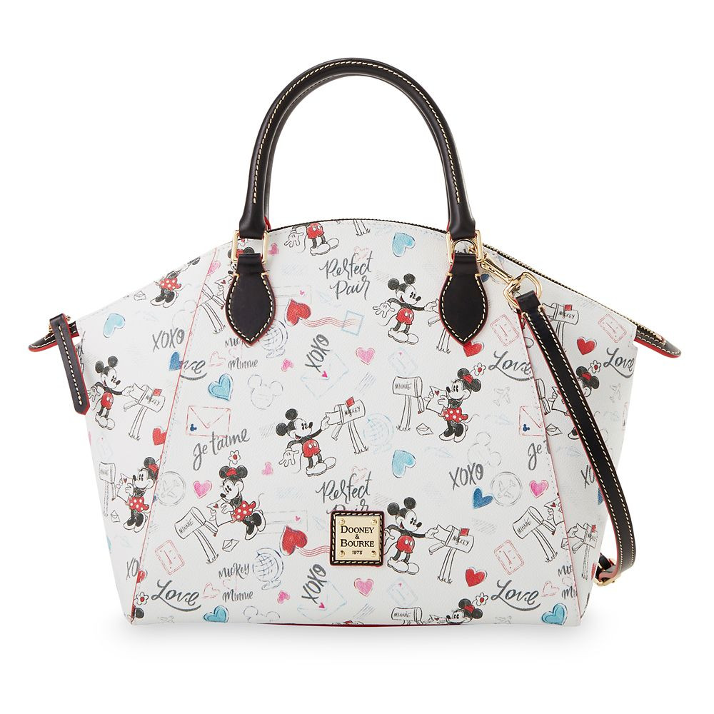 Mickey and Minnie Mouse Sweethearts Satchel Bag by Dooney & Bourke | Disney Store