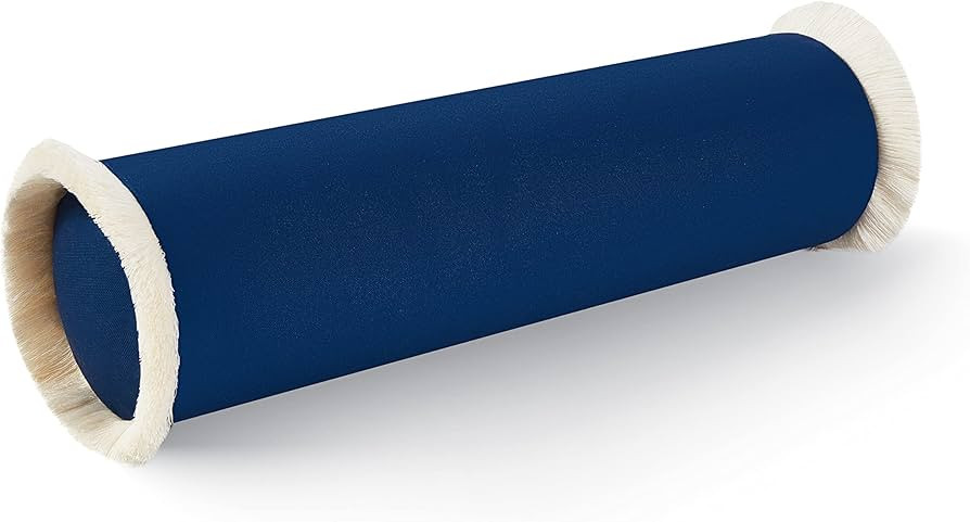 Hofdeco Premium Coastal Hampton Style Patio Indoor Outdoor Bolster Pillow Cover Only, 6"x20" Wate... | Amazon (US)