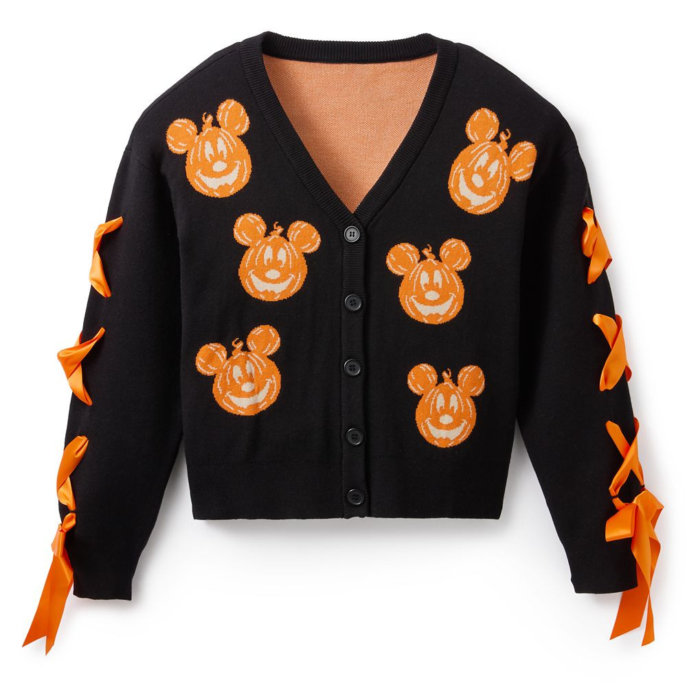 Mickey Mouse Jack-o'-Lantern Cardigan Sweater for Women by Her Universe | Disney Store
