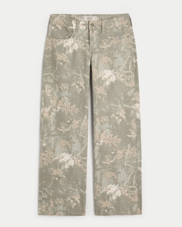 Low-Rise Camo Baggy Jeans | Hollister (US)