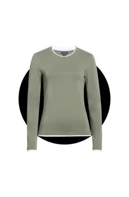 Splendid Double Layer Long Sleeve T-Shirt in Army Green at Nordstrom Rack, Size X-Small | Nordstrom Rack