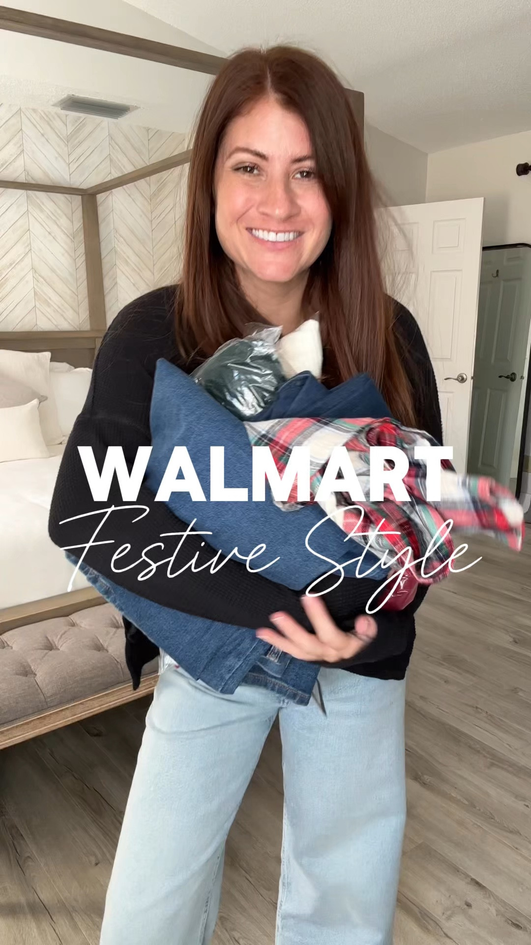 Walmart Festive Style! Found the cutest festive finds at Walmart for the perfect casual holiday style! 

Follow for more affordable fashion and holiday finds! 

Wearing:
Green sweater- medium
Plaid top- medium 
Jeans- size 4
Red set- medium in the top/small bottoms 
Bow cardigan - medium 

#LTKHoliday #LTKGiftGuide #LTKCyberWeek