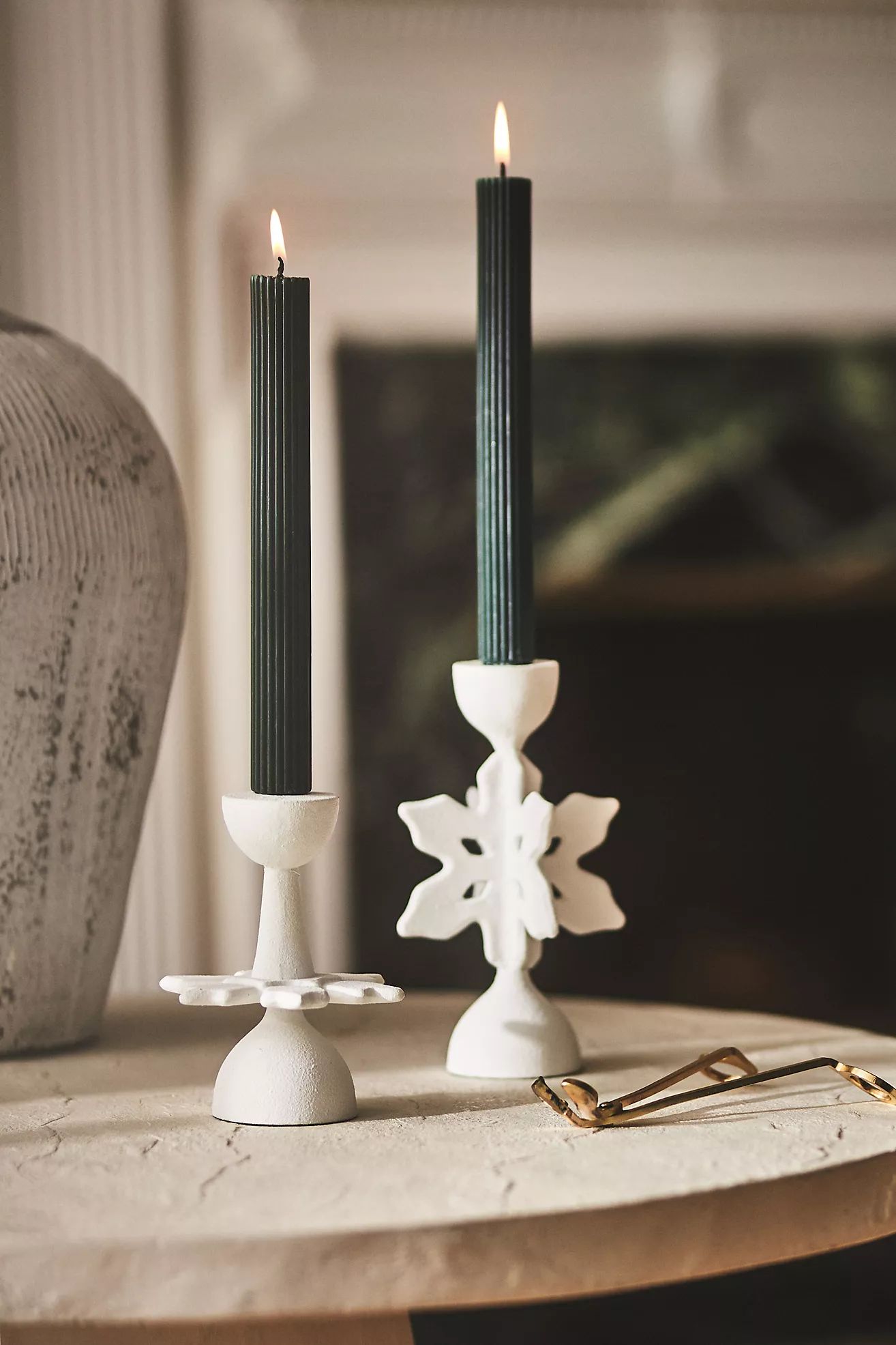Blanche Snowflake Candle Holder | Anthropologie (US)