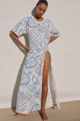 Celandine x Holly Francesca High-Slit Maxi T-Shirt Dress | Anthropologie (US)