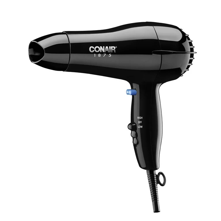 Conair Mid Size Ceramic Hair Dryer, 1875 Watts, Black | Walmart (US)