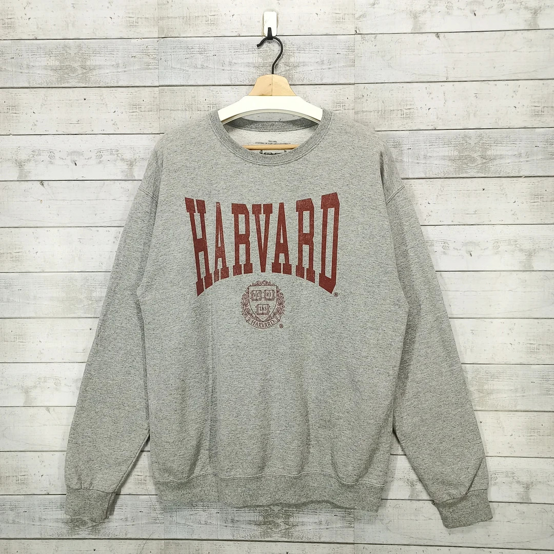Harvard University Sweatshirt Vintage Campus Crewneck - Etsy Canada | Etsy (CAD)