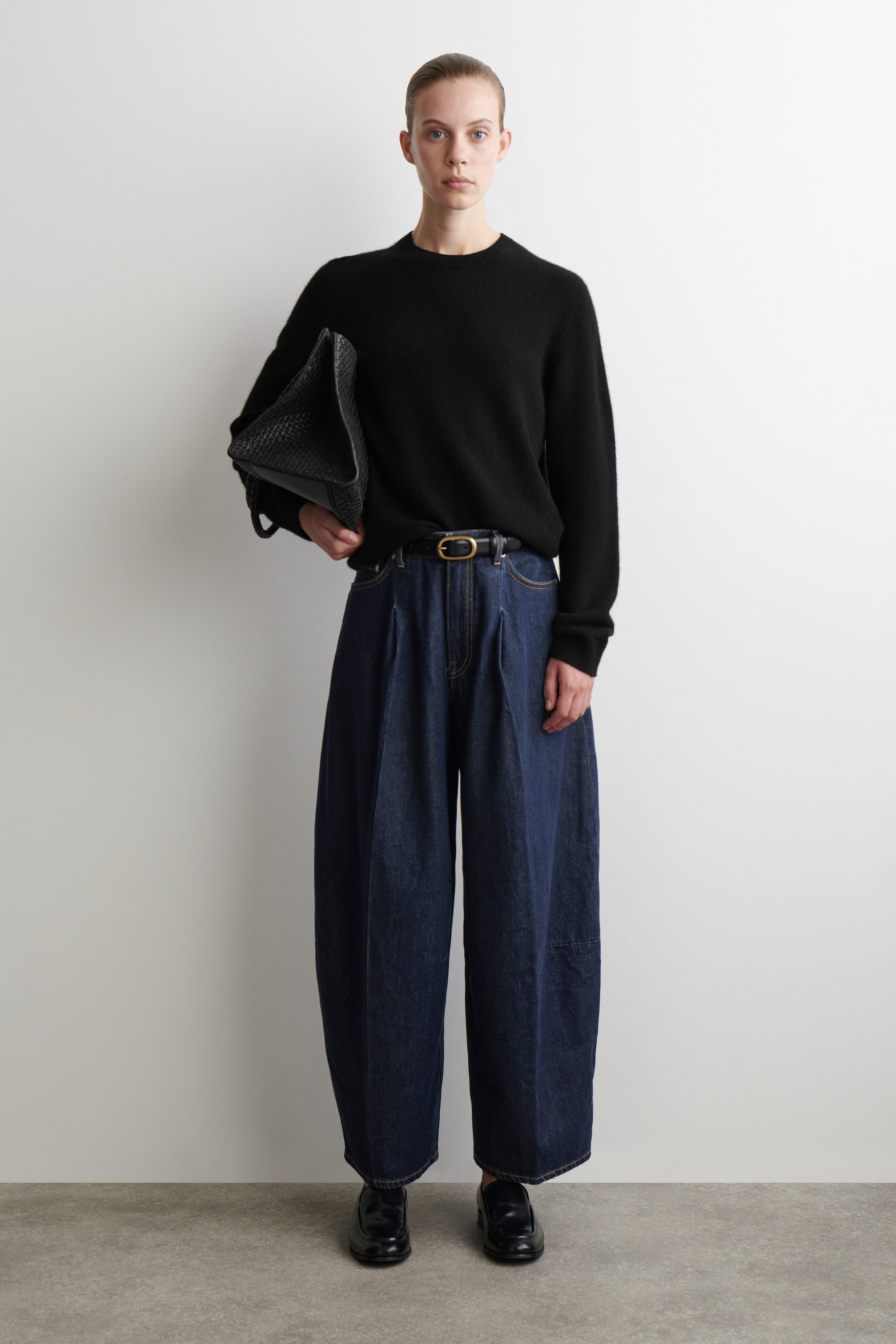 TWINE BARREL-LEG JEANS - DARK BLUE | COS | COS UK