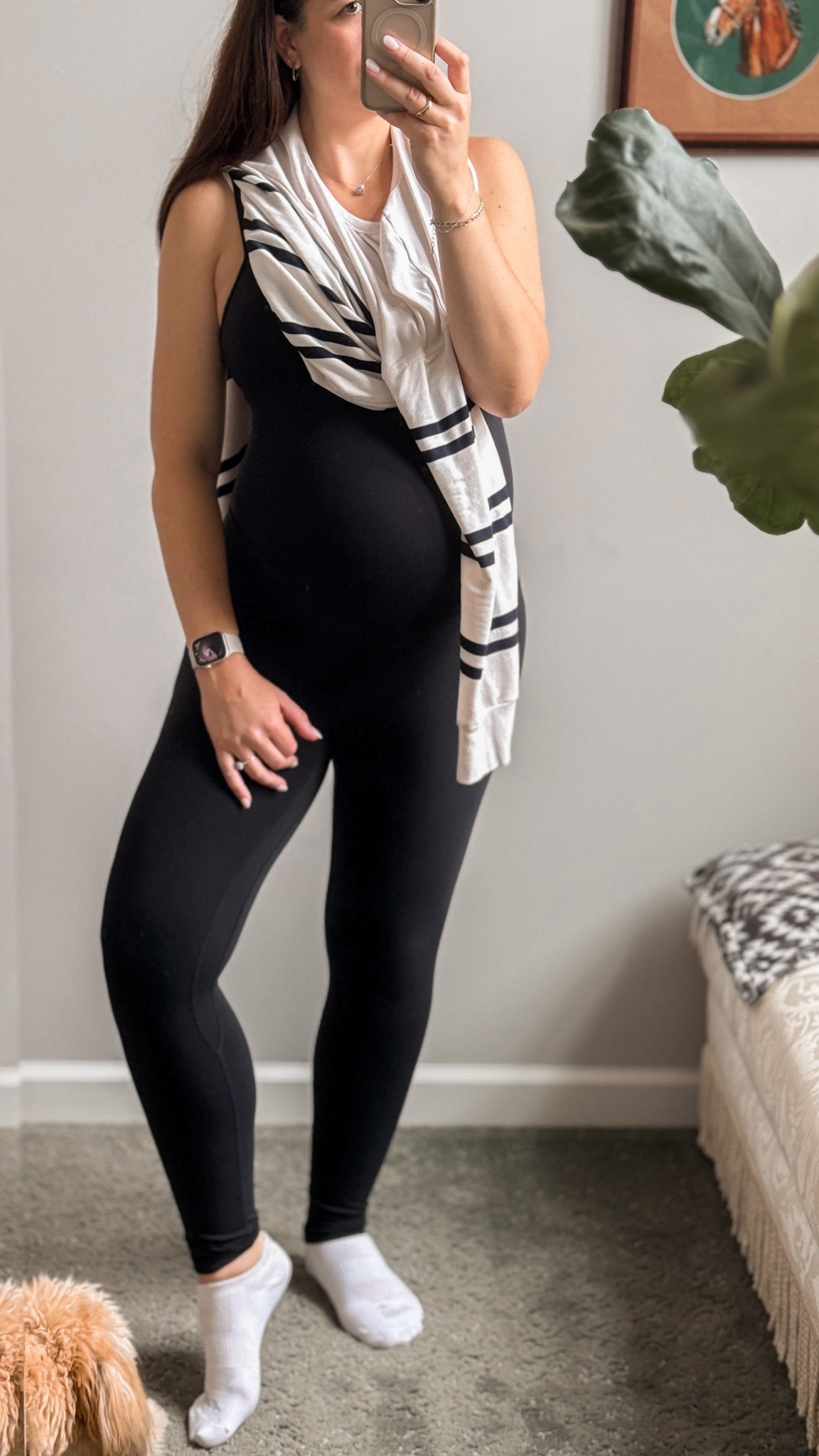 Third trimester casual weekend fit ✨ I sized up in most items for pregnancy vs buying maternity, but linking options below!

#LTKFindsUnder100 #LTKBump #LTKActive