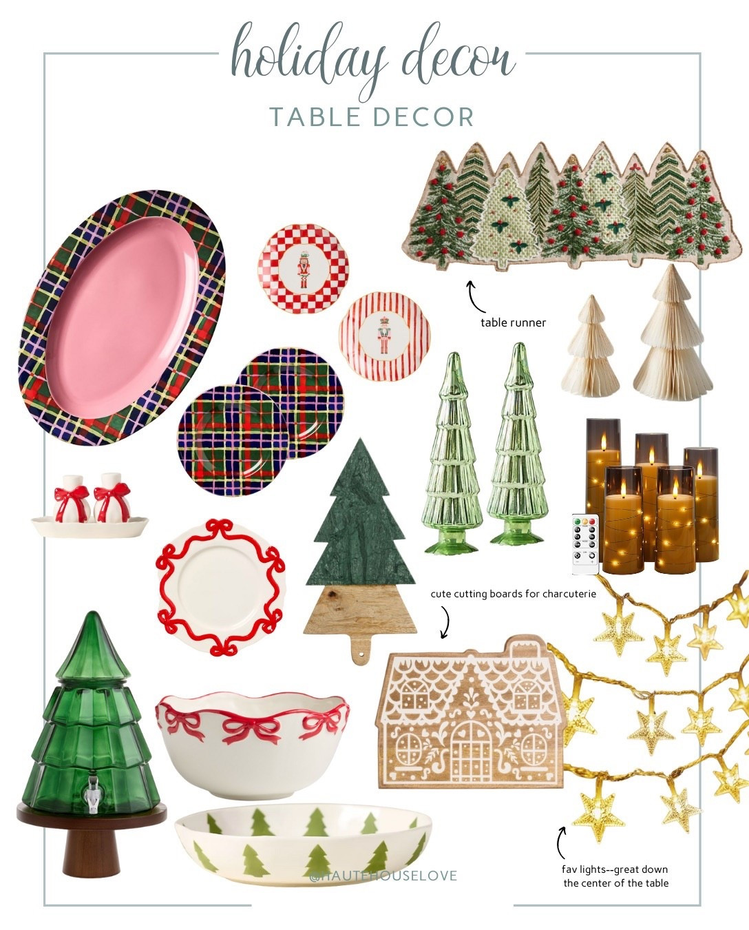 Holiday Table Decor 

#LTKHome #LTKSeasonal #LTKHoliday