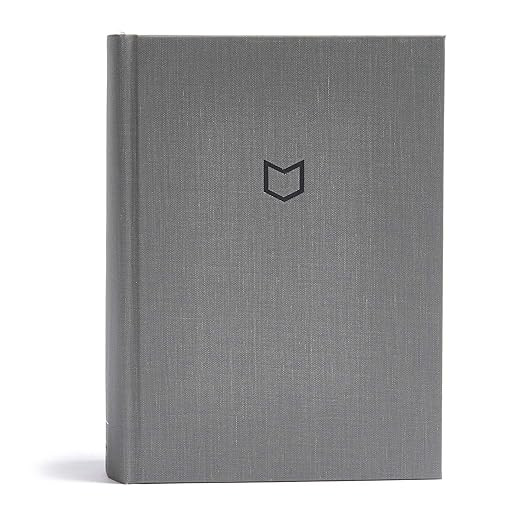 CSB He Reads Truth Bible, Charcoal Cloth Over Board, Black Letter, Wide Margins, Journaling Space... | Amazon (US)