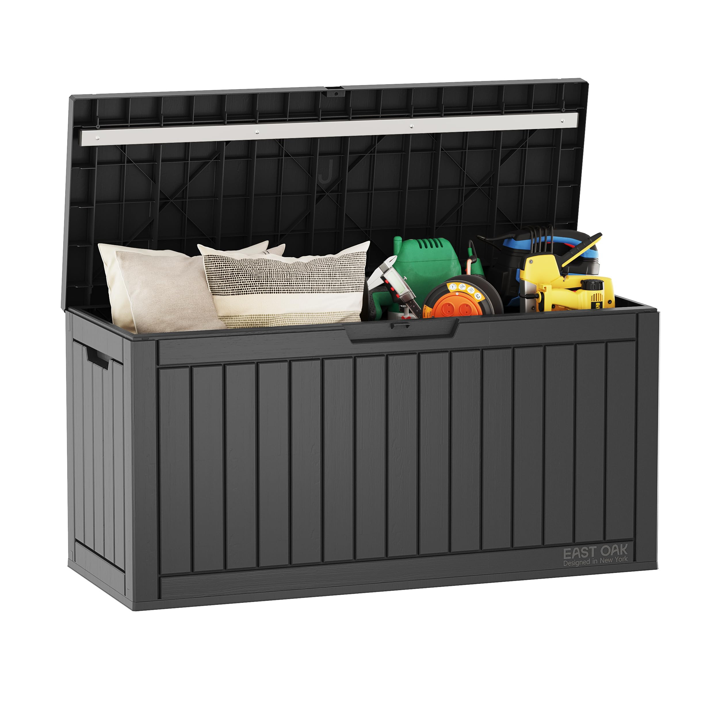 EAST OAK Outdoor Storage Box, 60 Gallon Deck Box Indoor and Outdoor Use, Black | Amazon (US)