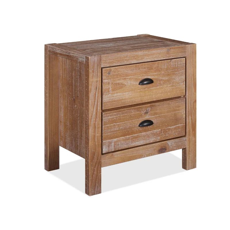 Montauk 2 - Drawer Solid Wood Nightstand | Wayfair Professional