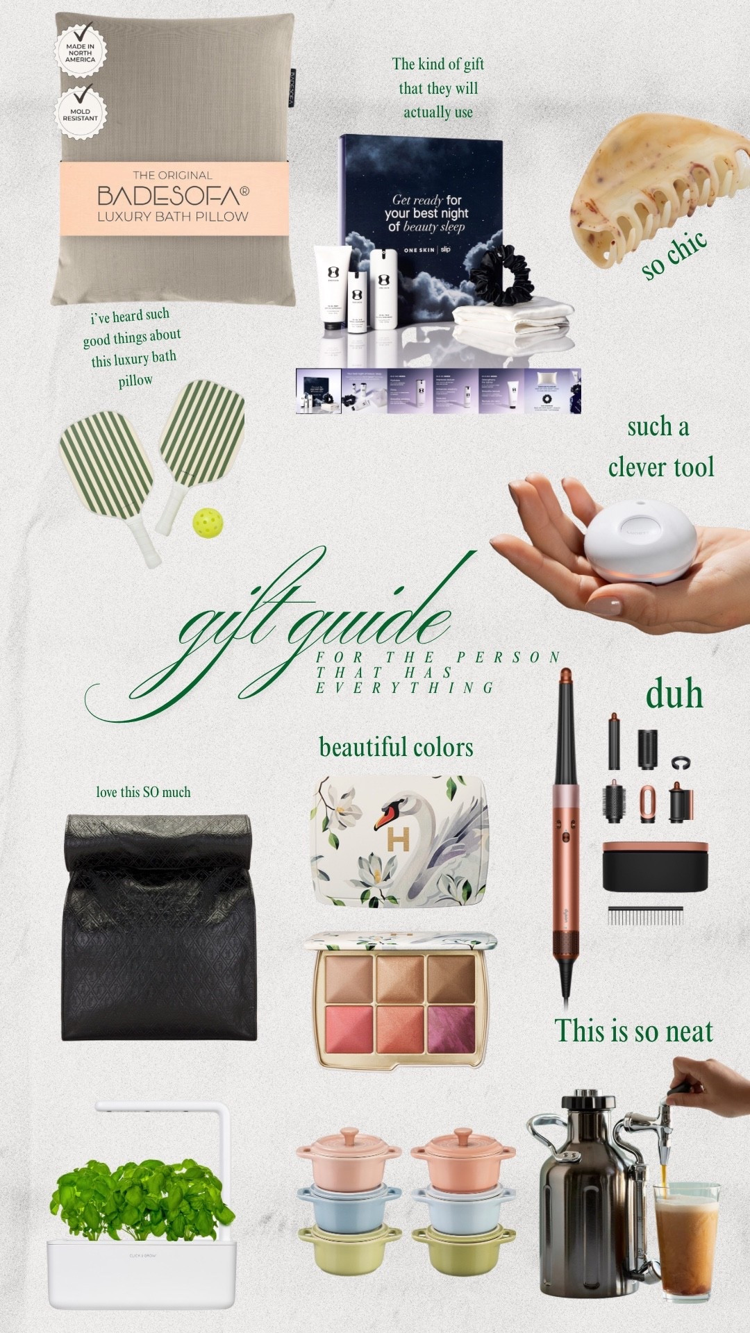 What to get the person that has everything

#LTKHoliday #LTKBeauty #LTKGiftGuide