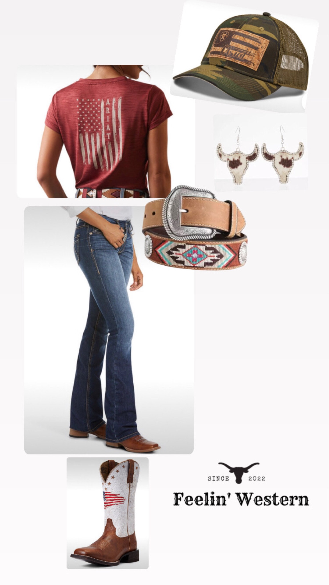 Feelin’ Patriotic? Feelin’ Western? This is the perfect fit! 