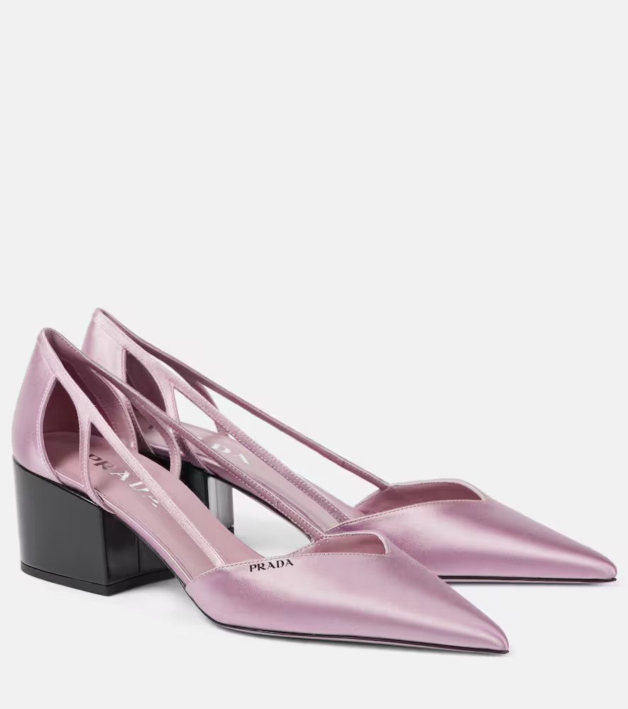 Prada Cutout satin pumps | Mytheresa (INTL)