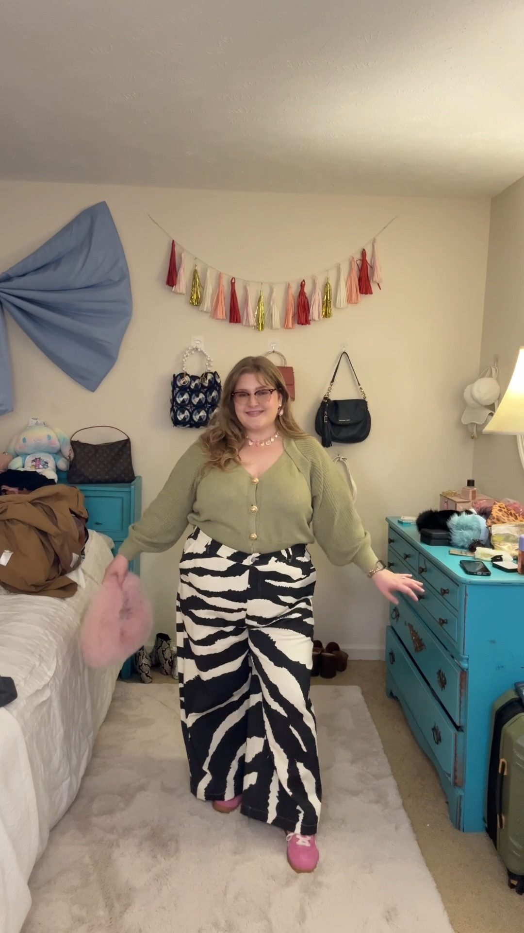 Curvy plus size girlie OOTD 🖤 I love animal print and these zebra print pants from @CIDER are sooo fun! I’m a size 16 wearing 2x 

#LTKPlusSize #LTKootd #LTKMidsize