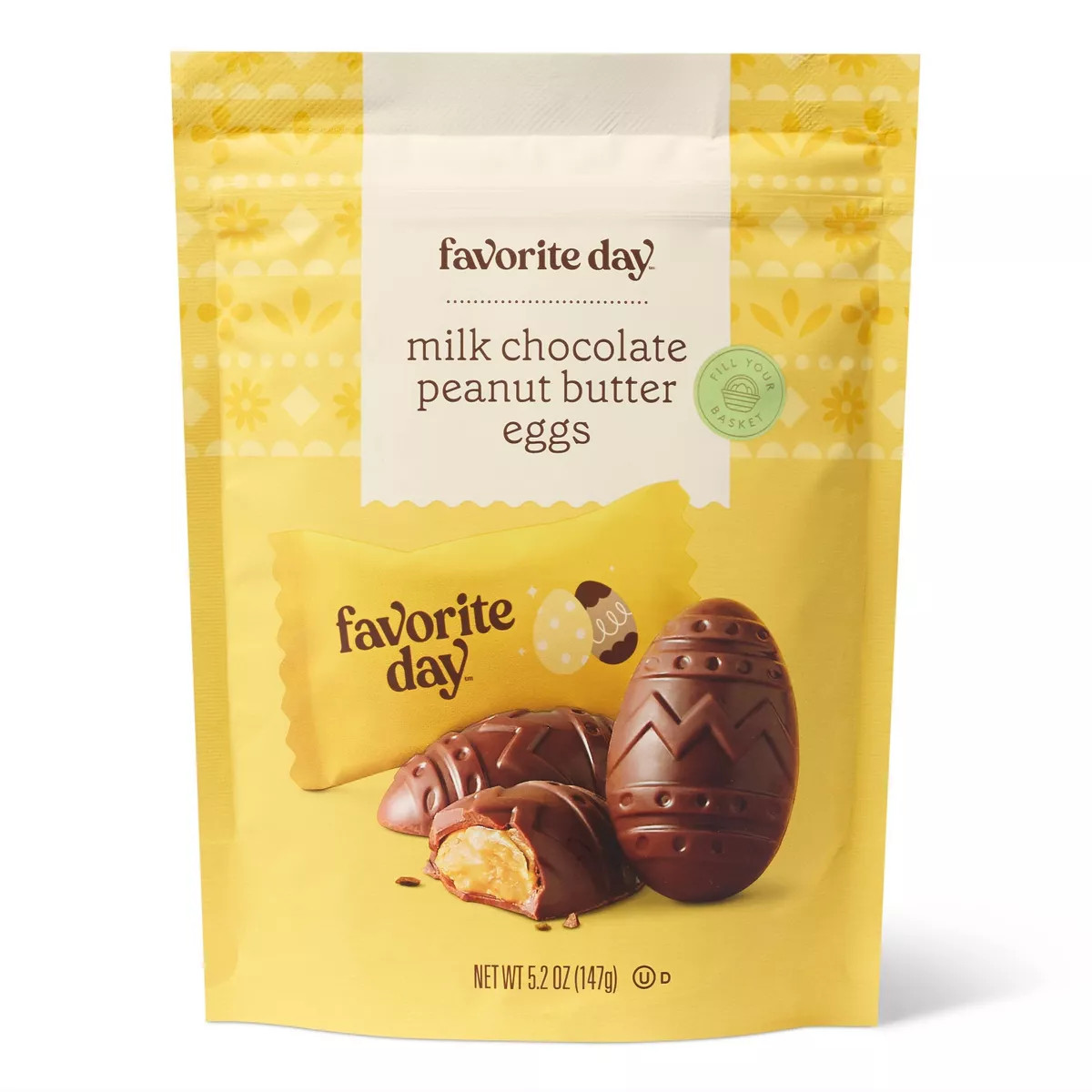 Spring Easter Peanut Butter Filled Milk Chocolate Eggs - 5.2oz - Favorite Day™ | Target