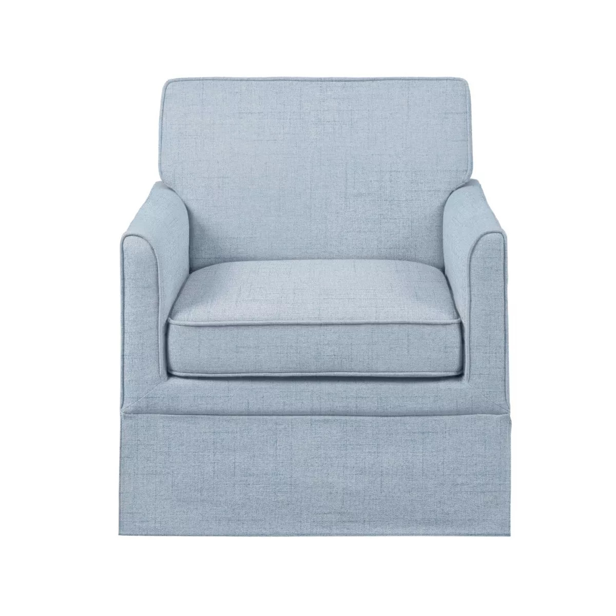 510 Design Paula Slipcover Accent Armchair Light Blue: Sturdy Wood Legs, High-Density Foam | Target