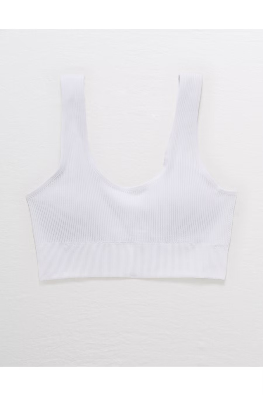 Aerie Seamless Padded Bralette Women's White XS | American Eagle Outfitters (US & CA)