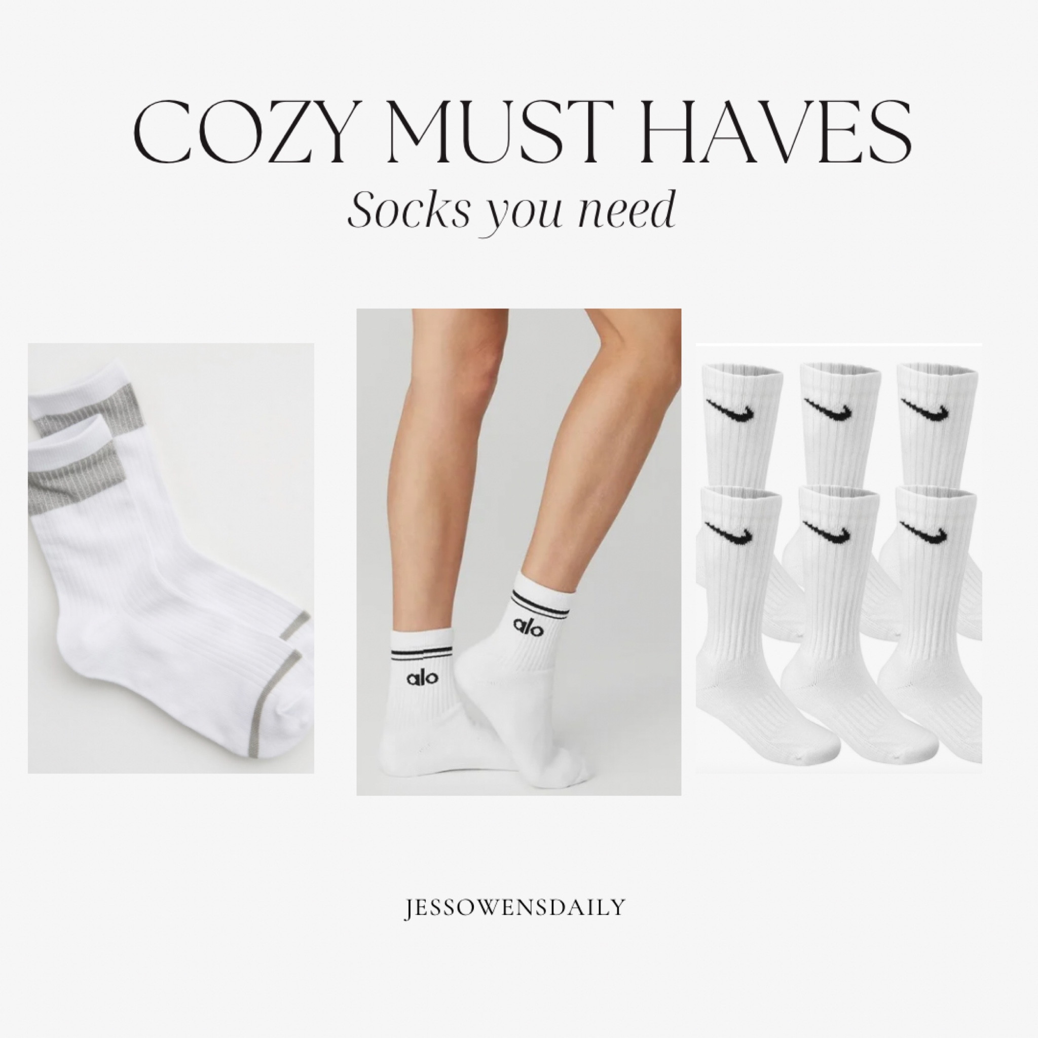 All of my favorite most cozy socks! Shop Alo yoga, aerie and Amazon 🤍 The perfect holiday gift 🎁 

#LTKGiftGuide #LTKFitness #LTKActive