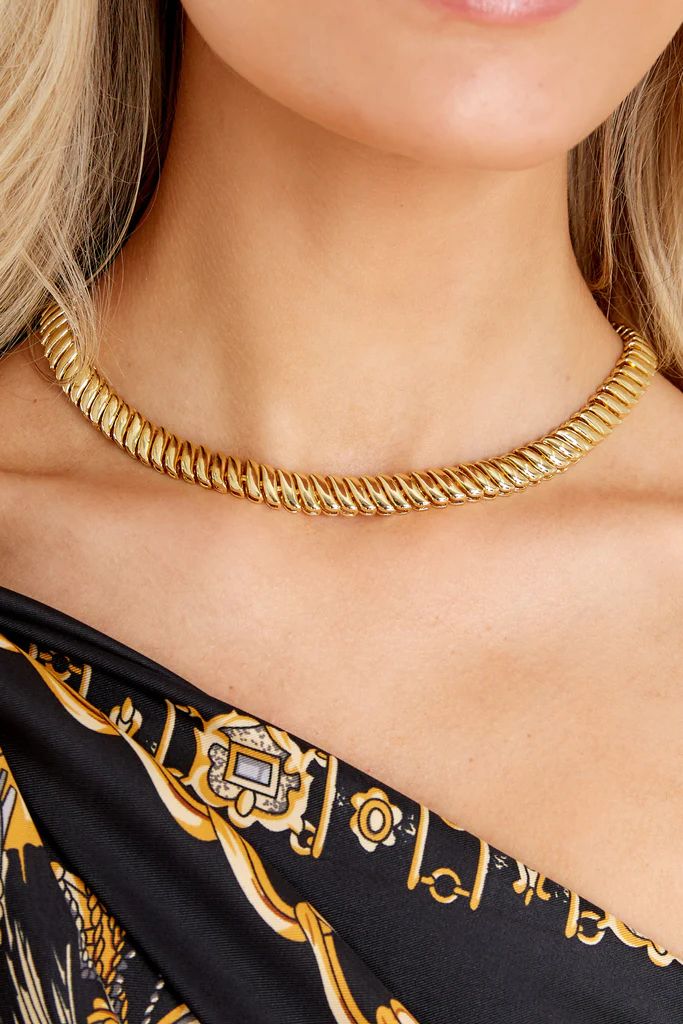 Cabo Gold Necklace | Red Dress 