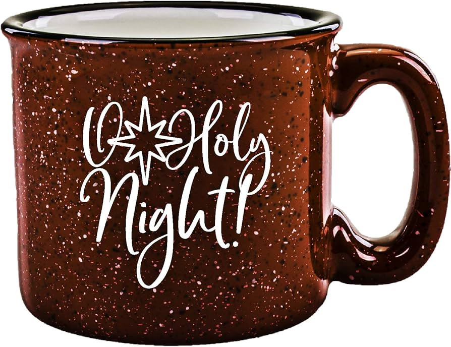 Ceramic Designer Campfire Coffee Mug | O Holy Night | Holds 15 ounces | Christmas Holiday Mug | G... | Amazon (US)