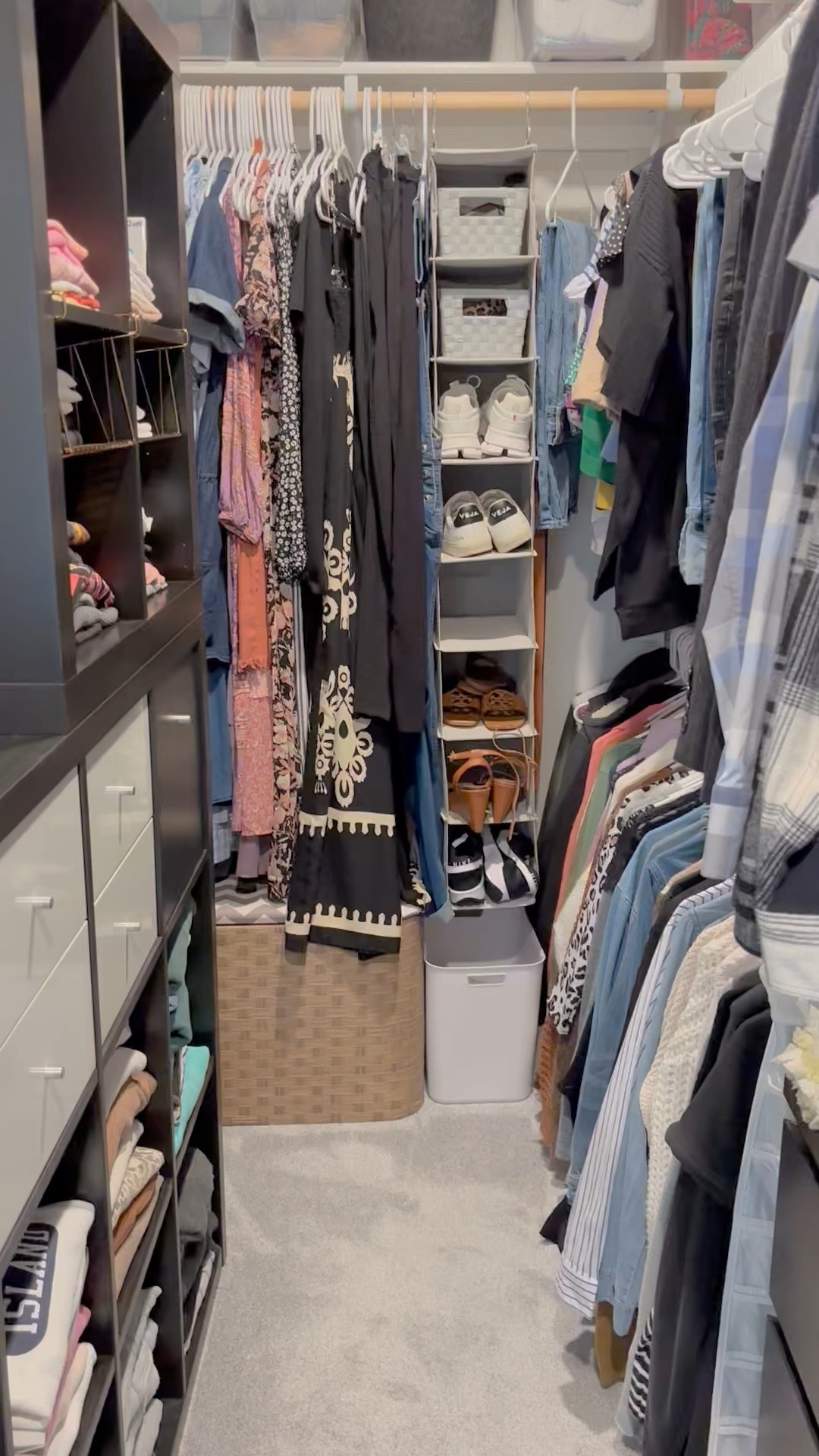 I’m sharing the inside of our master closet and small additions I’ve made to make it work better for us. Watch all of the stories and the last photo will share links to items I’ve purchased. 