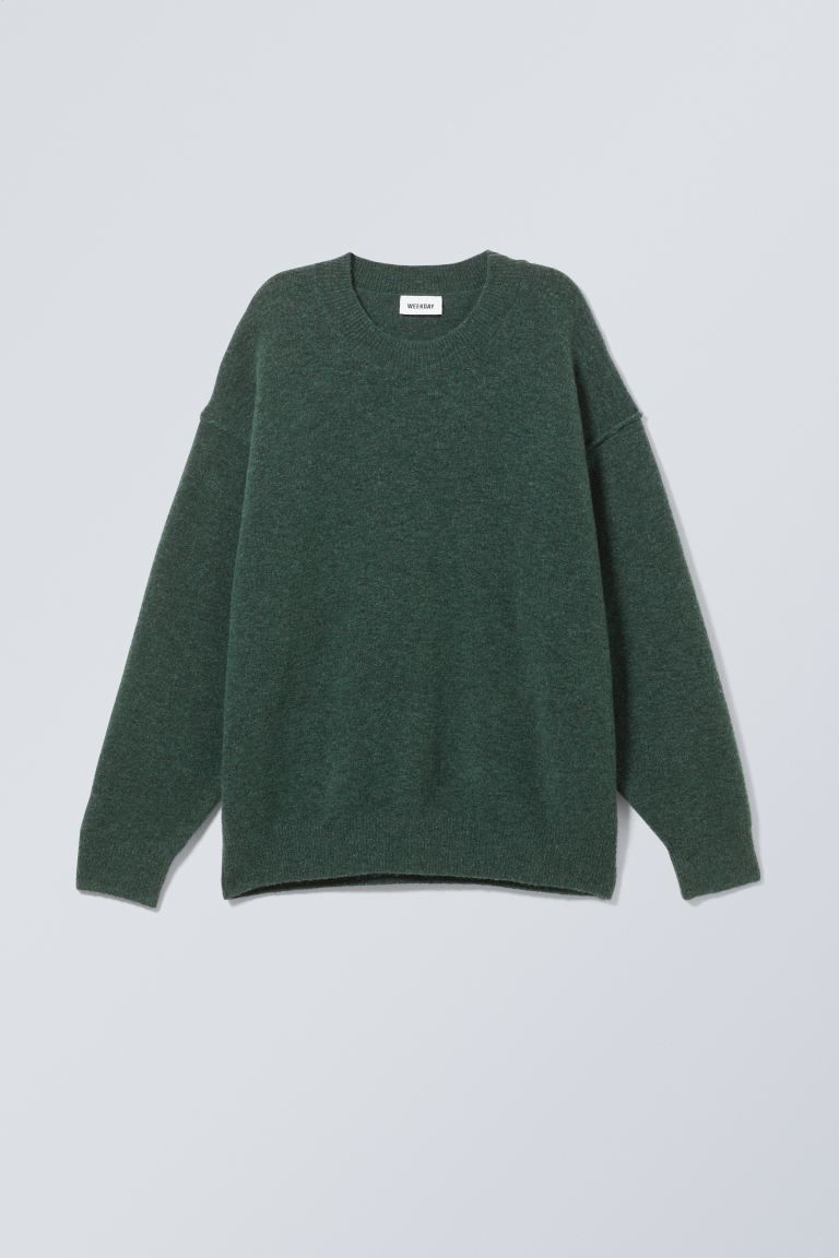 Annie Knit Sweater - Dark Green - Ladies | H&M GB | H&M (UK, MY, IN, SG, PH, TW, HK)