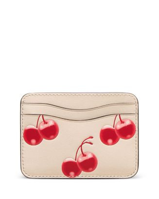 Coachtopia Wavy Card Case in Cherry Print Leather  | Bloomingdale's | Bloomingdale's (US)
