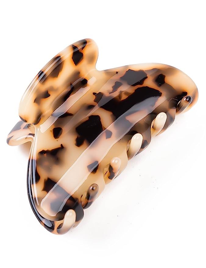 Prettyou Handmade Celluloid Acetate French Design Barrettes Tortoise Shell Claws Hair Claw Luxury... | Amazon (US)