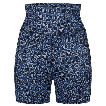 BOOYOU Women High Waist Tummy Control Yoga Biker Shorts Leopard Snakeskin Print Workout Short Pants  | Walmart (US)