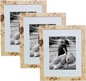 3 Pack Burlwood Wood Photo Frame Picture Frame Burl Wood Picture Frames-NATURAL FINISH Picture Fr... | Amazon (US)