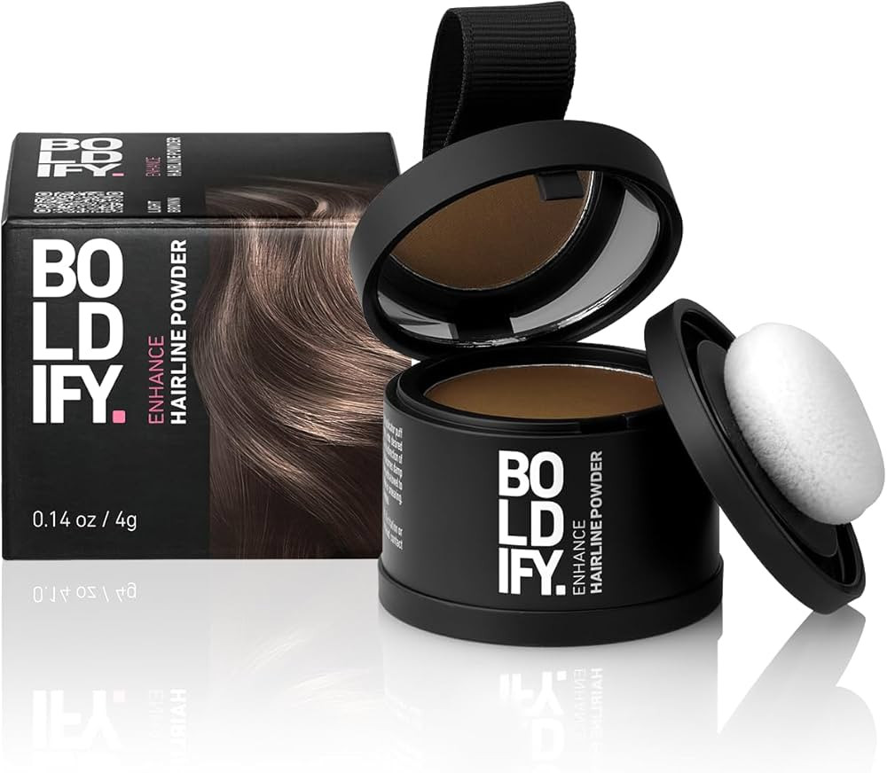 BOLDIFY Hairline Powder Instantly Conceals Hair Loss, Root Touch Up Hair Powder, Hair Toppers for... | Amazon (US)