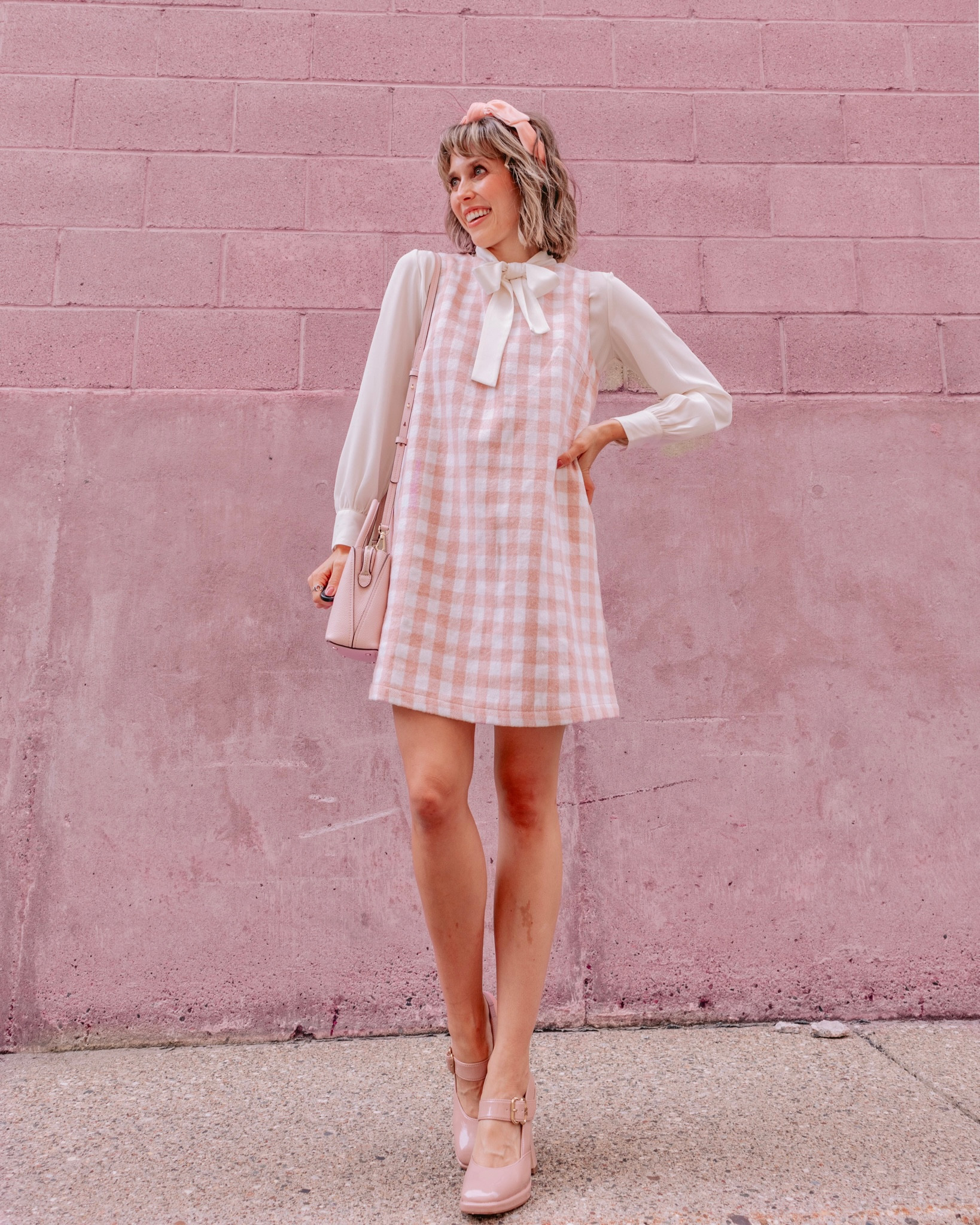 fall dress, cute fall outfit, Mary Jane heels, bow headband, pink fall outfit, girly fall outfit, fall date night outfit, Midwestern fall, Pinterest style Grandmillennial aesthetic, grandmillennial  outfit, preppy outfit inspo, preppy outfit, preppy style, preppy aesthetic, petite style, petite outfits, petite fashion blogger
•
#falldress #falldresses #fallstyle #fallstyles #fallfashiontrends #fallfashion2023 #girlyfallfashion #grandmillennial #grandmillennialstyle #grandmillenial #grandmillenialstyle #pinkaesthetic #pinkaesthetics #girlystyle #girlyfashion #pinkaesthetic #femininefashion #fallootd #pinkpinkpink #pinkfalloutfit #barbiestyle #barbiecore 

#LTKsalealert #LTKfindsunder100 #LTKshoecrush