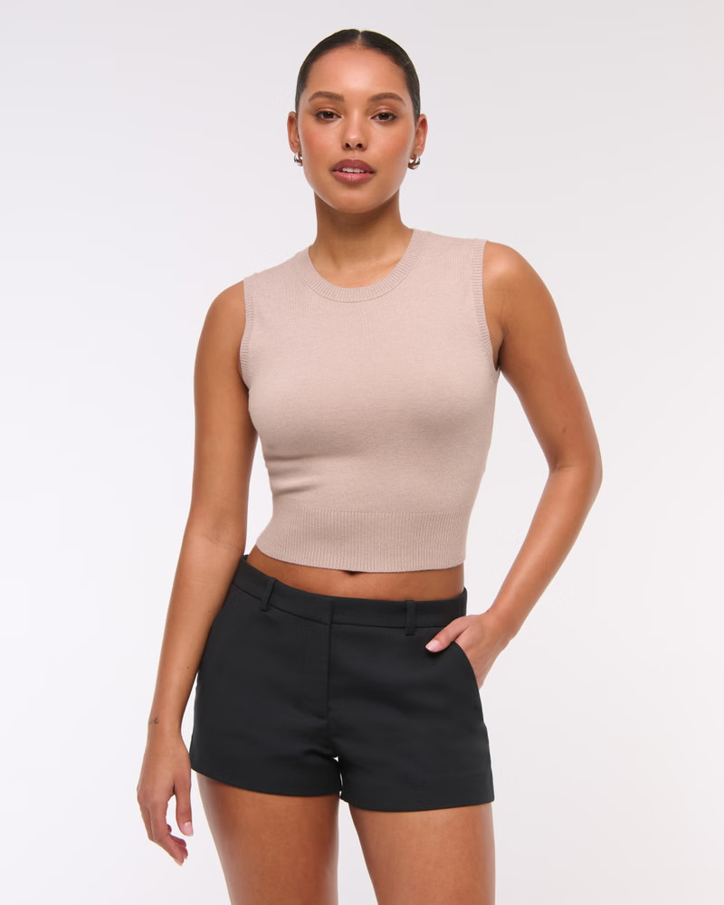 High Rise Vegan Leather Micro Short | Abercrombie & Fitch (US)
