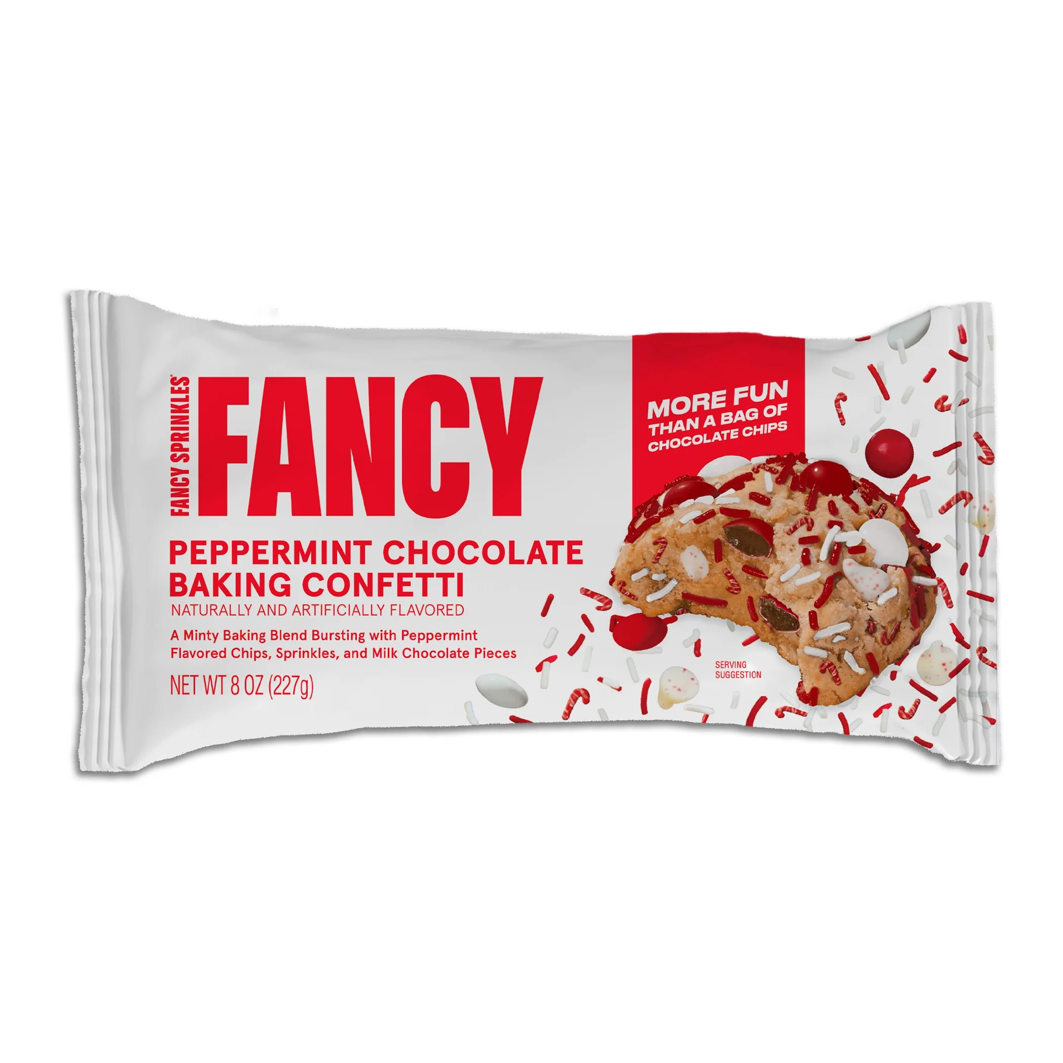 Fancy Sprinkles Peppermint Chocolate Holiday Baking Confetti, 8 oz Bag | Walmart (US)