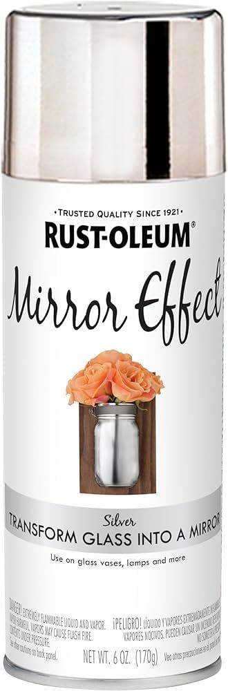 Online Fabric Store Rust-Oleum Specialty Mirror Effect Spray, Silver, 6 Ounce | Amazon (US)