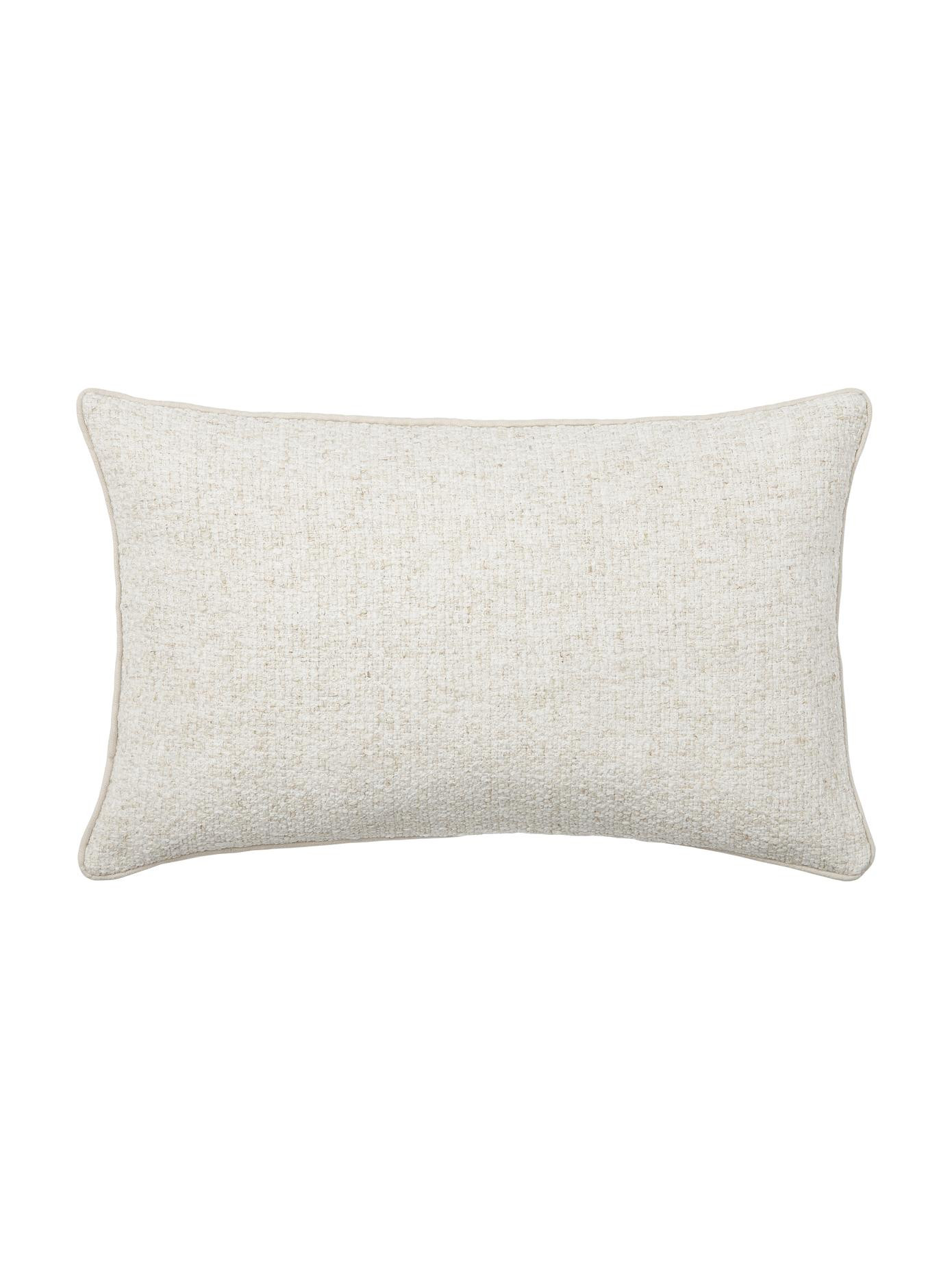 Bouclé kussenhoes Dotty in crèmewit | Westwing EU