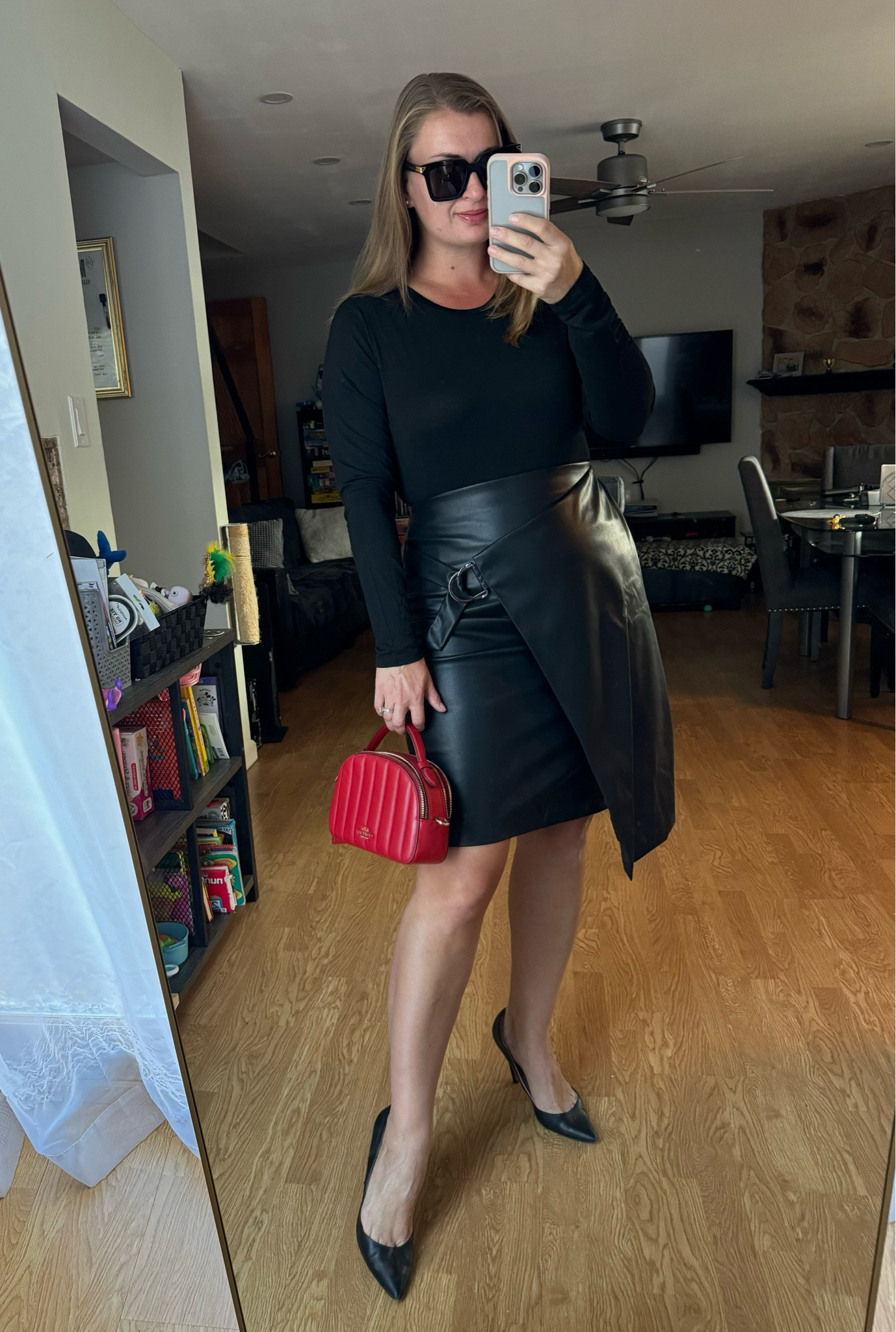 Fall is Faux Leather season 😍
This asymmetrical skirt is perfect and budget friendly! 

#LTKMidsize #LTKStyleTip #LTKFindsUnder50