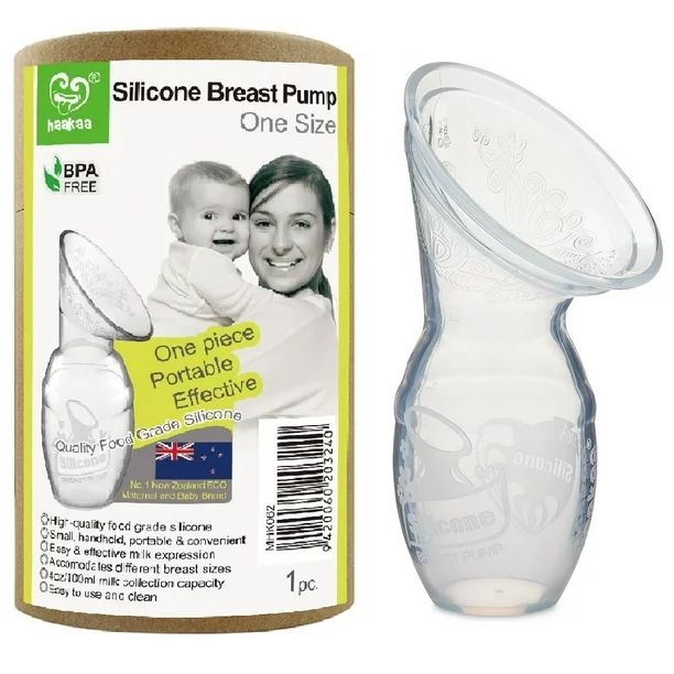 Haakaa Silicone Breastfeeding Manual Breast Pump Milk Pump 100% Food Grade Silicone - Walmart.com | Walmart (US)