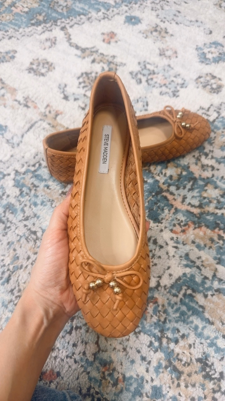 The most beautiful woven flats from @Steve Madden US 
Ballet flats, neutral spring shoes 
So comfy! 

#LTKWorkwear #LTKgrwm #LTKOver40