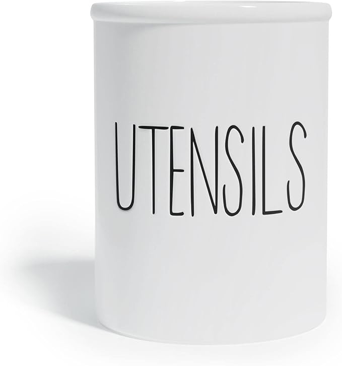 Barnyard Designs Ceramic Farmhouse Kitchen Utensil Holder for Countertop, Decorative Kitchen Uten... | Amazon (US)