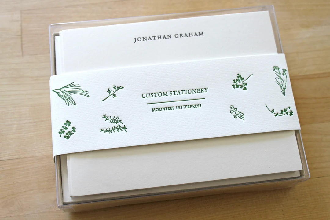 Personalized Letterpress Stationery Custom Emboss Notecards Couple Stationary Gift for Wedding Pa... | Etsy (US)