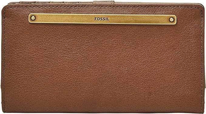 Fossil Women's Liza Leather Slim Bifold Wallet for Women | Amazon (US)