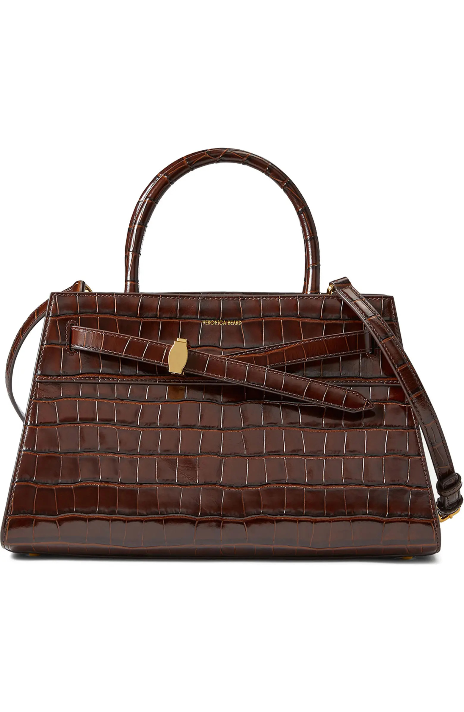 Dash Croc Embossed Leather Top Handle Bag | Nordstrom