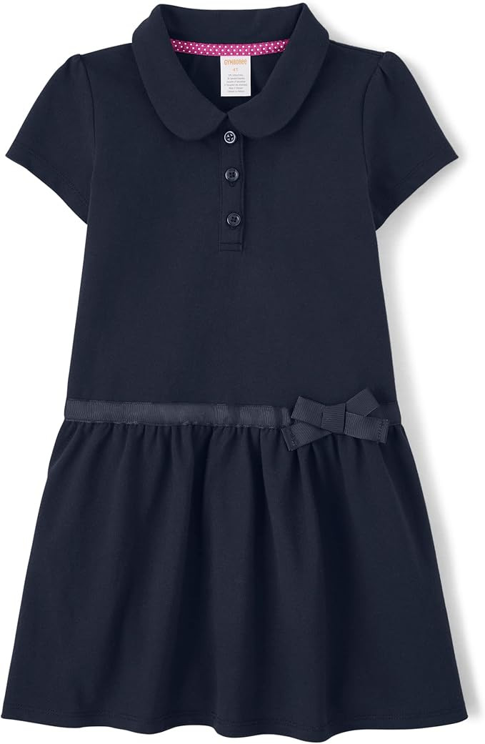 Gymboree Girls and Toddler Short Sleeve Knit Polo Dress | Amazon (US)