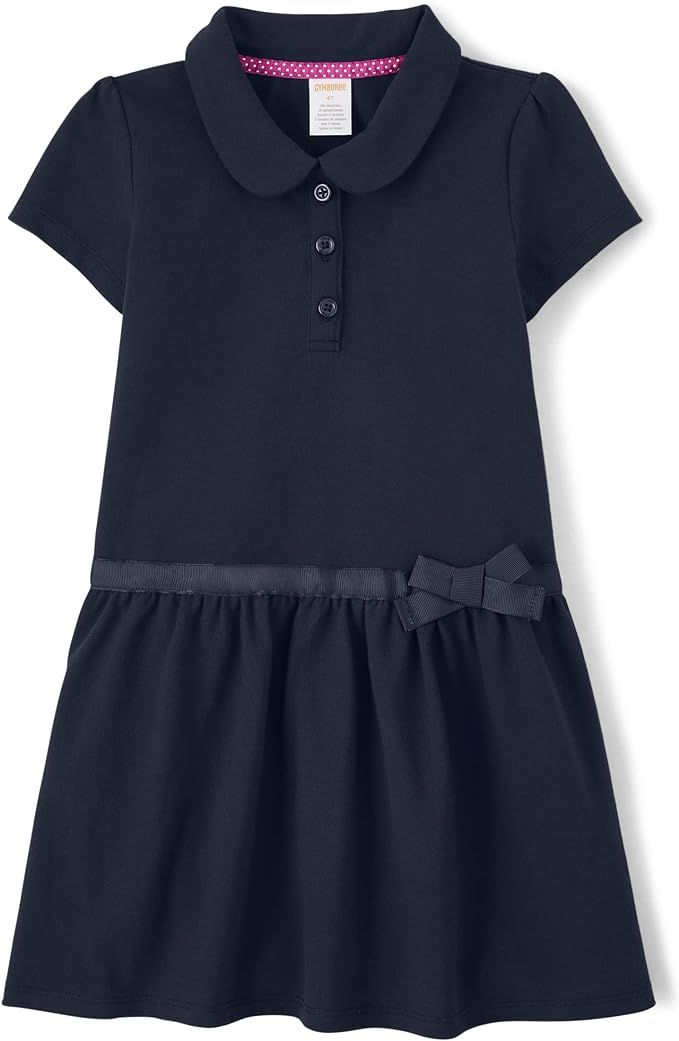 Gymboree Girls and Toddler Short Sleeve Knit Polo Dress | Amazon (US)