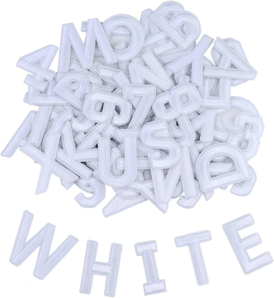 Iron on Letter and Numbers Patches 72 Pieces, Letter Patches Alphabet Embroidered Patch A-Z,Numbe... | Amazon (US)